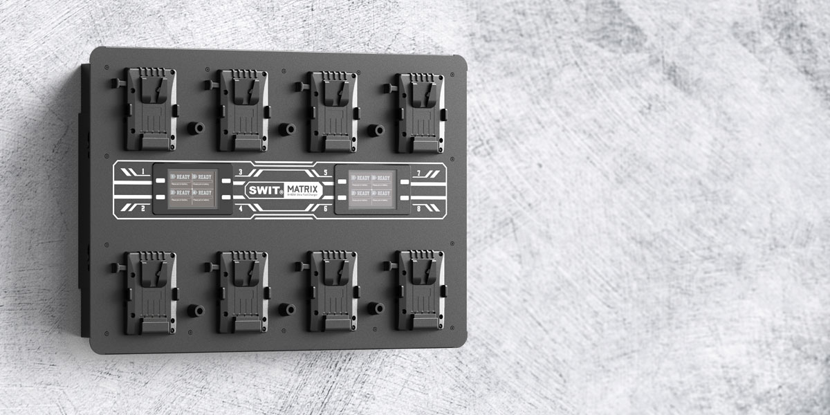 Cargador de pared ultrarrápido de 8 x 100 W